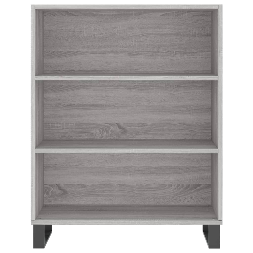 Credenza Grigio Sonoma 69,5x34x180 cm in Legno Multistrato 3198751