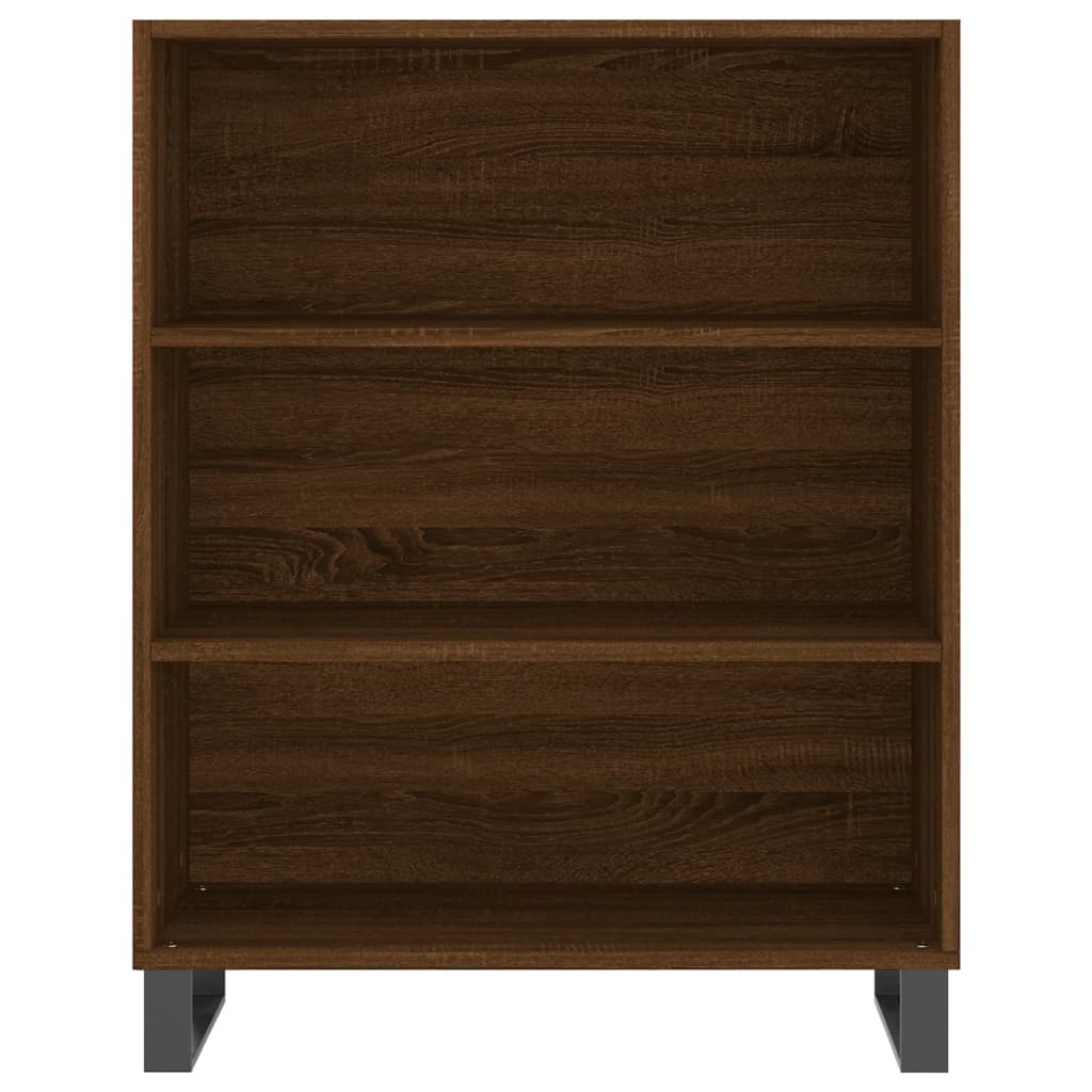 Credenza Rovere Marrone 69,5x34x180 cm in Legno Multistrato 3198752
