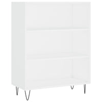 Credenza Bianco Lucido 69,5x34x180 cm in Legno Multistrato 3198755