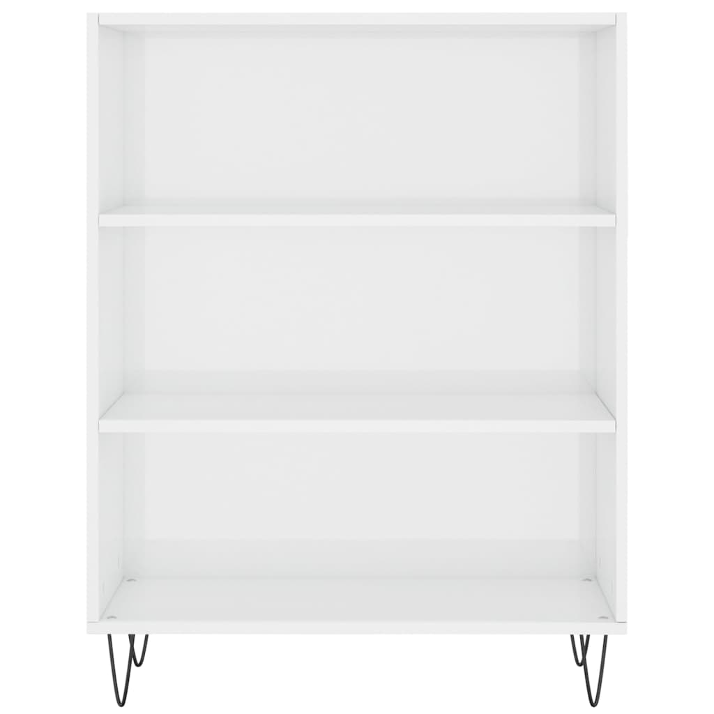 Credenza Bianco Lucido 69,5x34x180 cm in Legno Multistrato 3198755