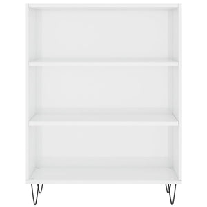 Credenza Bianco Lucido 69,5x34x180 cm in Legno Multistrato 3198755
