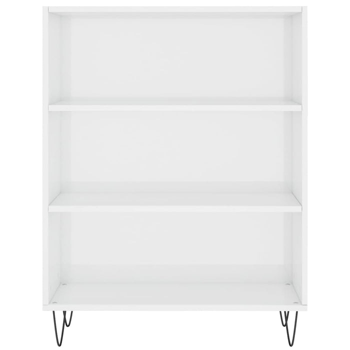 Credenza Bianco Lucido 69,5x34x180 cm in Legno Multistrato 3198755