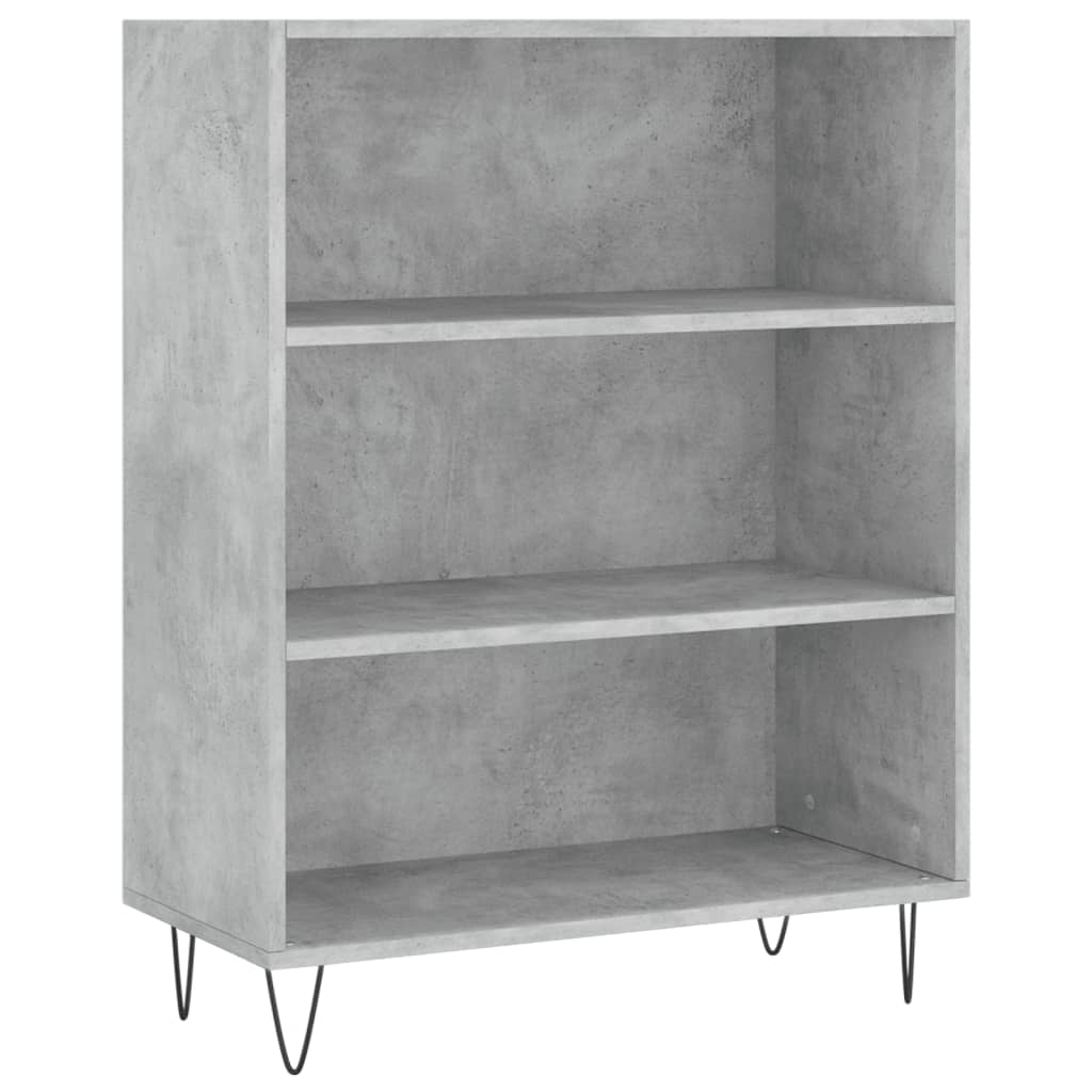 vidaXL Credenza Grigio Cemento 69,5x34x180 cm in Legno Multistrato