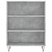 vidaXL Credenza Grigio Cemento 69,5x34x180 cm in Legno Multistrato