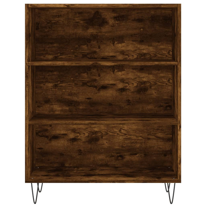 Credenza Rovere Fumo  69,5x34x180 cm in Legno Multistrato 3198758