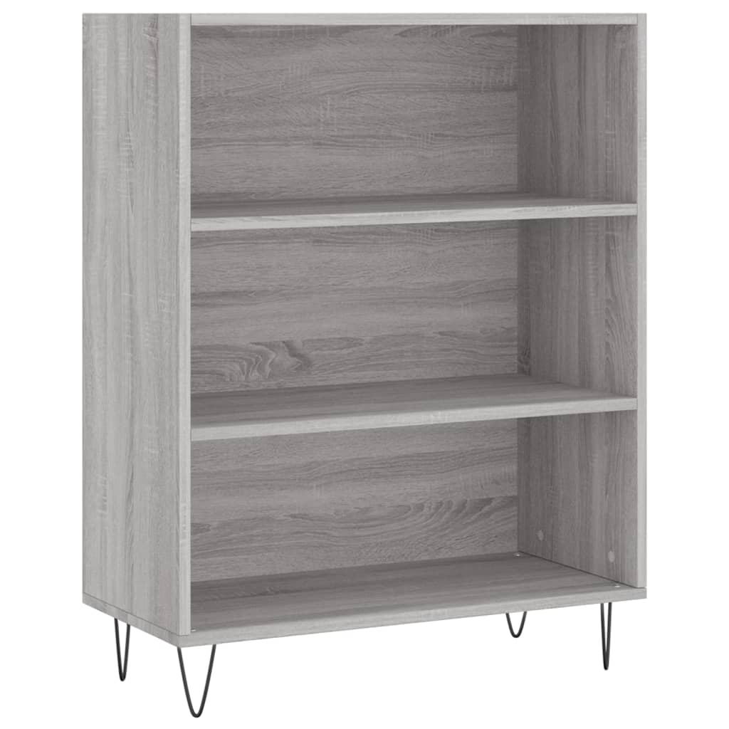 vidaXL Credenza Grigio Sonoma 69,5x34x180 cm in Legno Multistrato