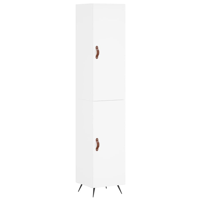 Credenza Bianca 34,5x34x180 cm in Legno Multistrato 3198761