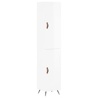 Credenza 34,5x34x180 cm in Legno Multistrato Bianco Lucido 3198763