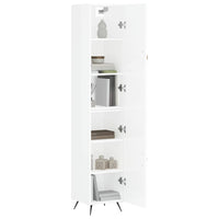Credenza 34,5x34x180 cm in Legno Multistrato Bianco Lucido 3198763
