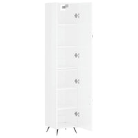 Credenza 34,5x34x180 cm in Legno Multistrato Bianco Lucido 3198763