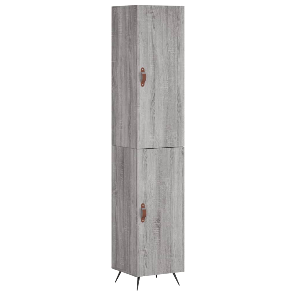 Credenza Grigio Sonoma 34,5x34x180 cm in Legno Multistrato 3198767