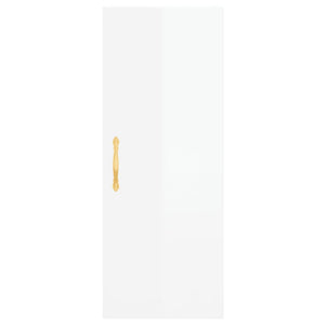 Credenza 34,5x34x180 cm in Legno Multistrato Bianco Lucido 3198771