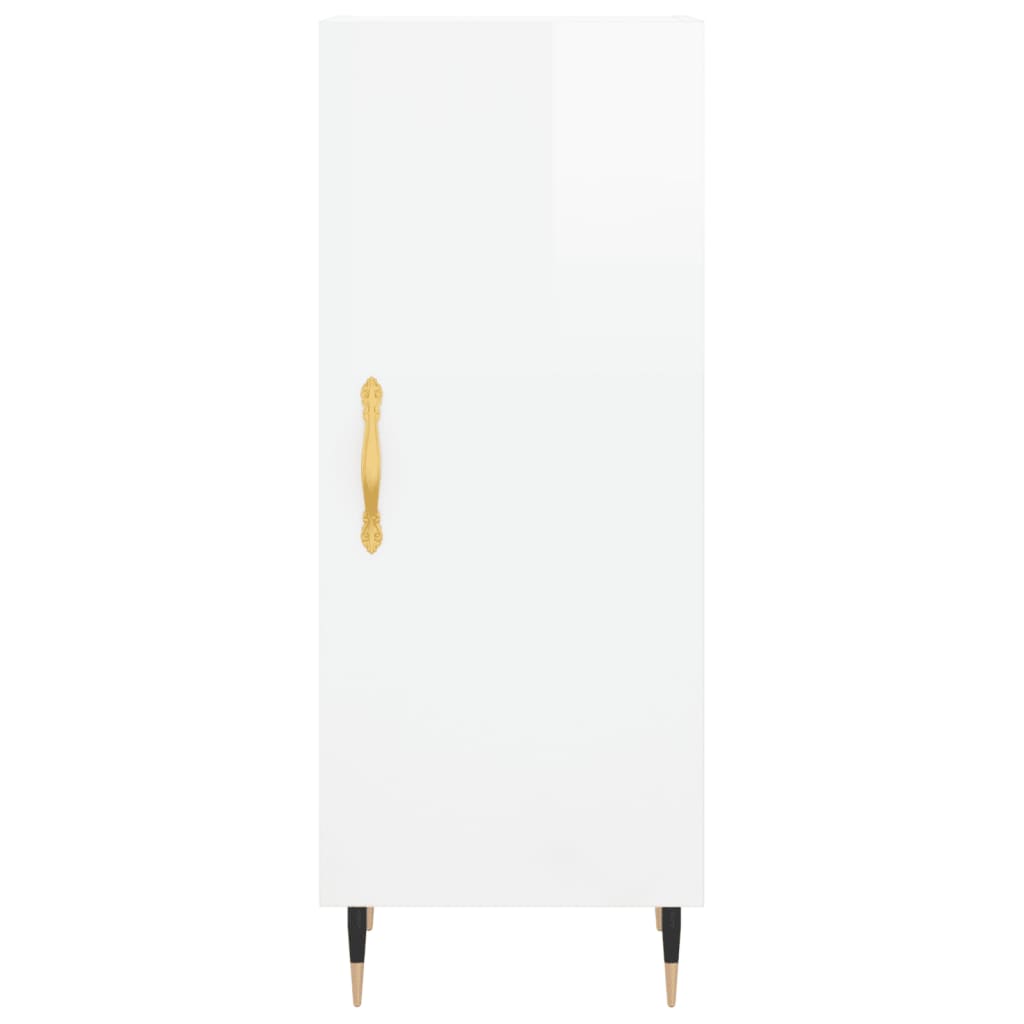 Credenza 34,5x34x180 cm in Legno Multistrato Bianco Lucido 3198771