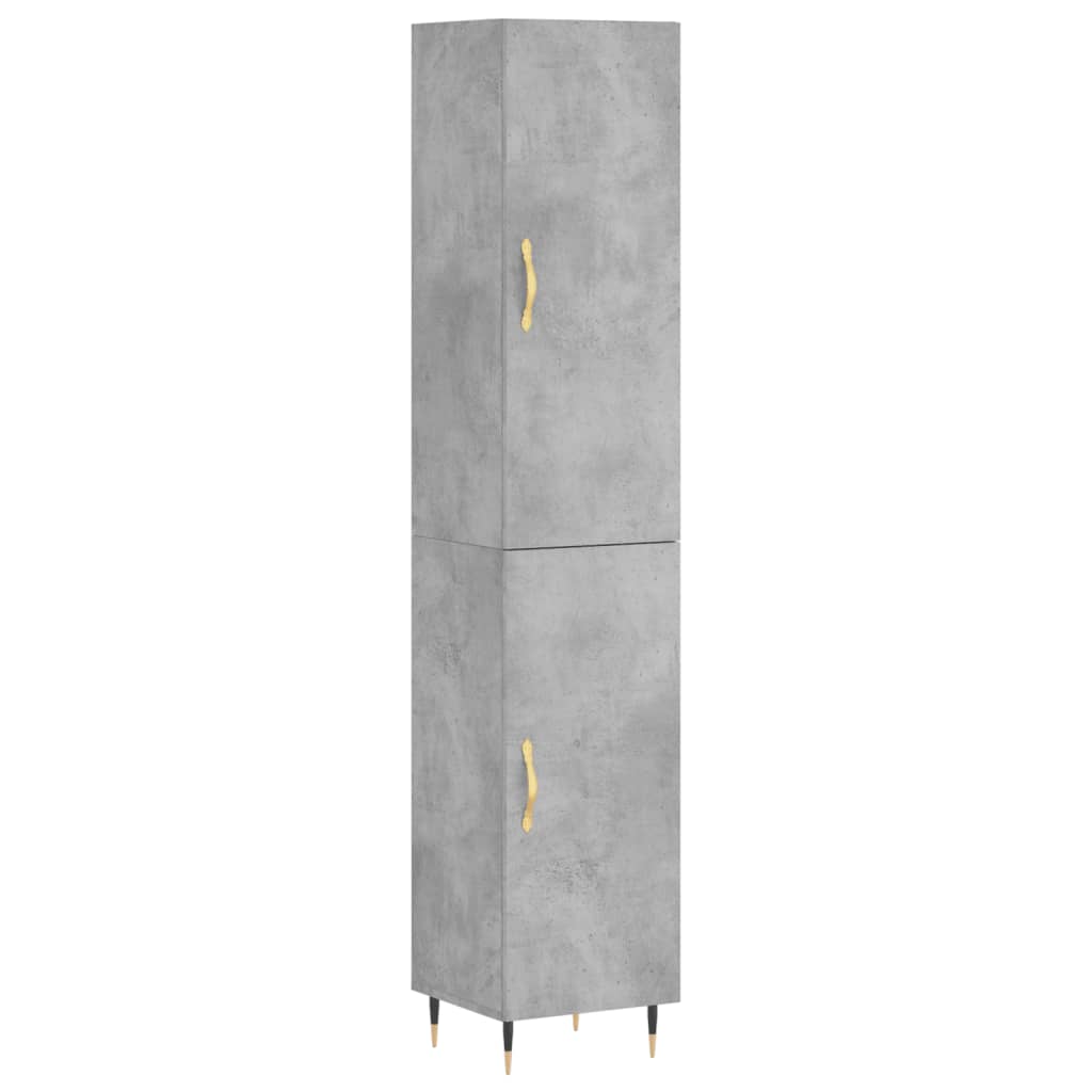 Credenza Grigio Cemento 34,5x34x180 cm in Legno Multistrato 3198773