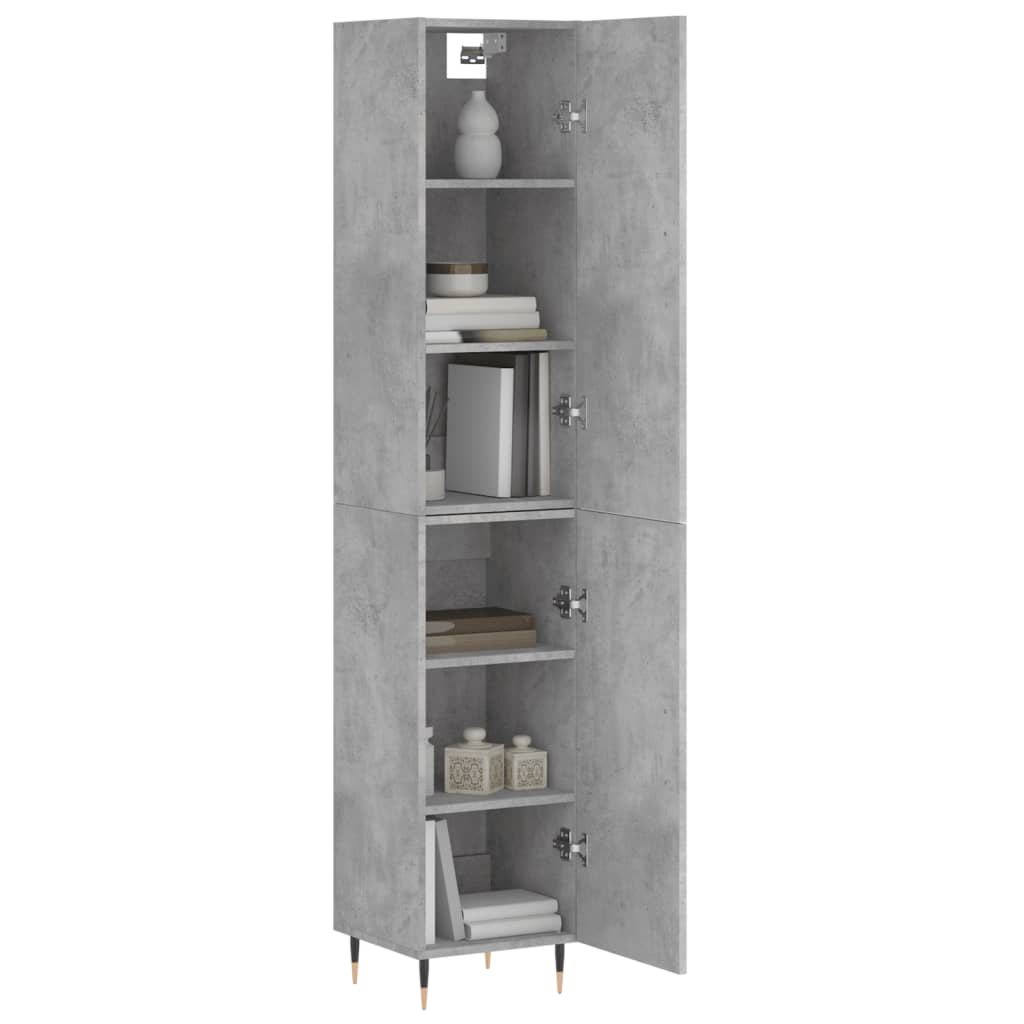 Credenza Grigio Cemento 34,5x34x180 cm in Legno Multistrato 3198773