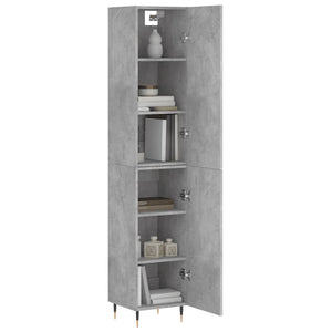 Credenza Grigio Cemento 34,5x34x180 cm in Legno Multistrato 3198773