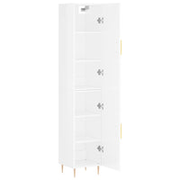 Credenza 34,5x34x180 cm in Legno Multistrato Bianco Lucido 3198779
