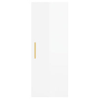 Credenza 34,5x34x180 cm in Legno Multistrato Bianco Lucido 3198779