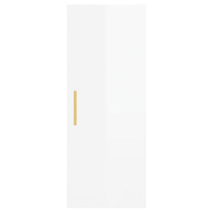 Credenza 34,5x34x180 cm in Legno Multistrato Bianco Lucido 3198779