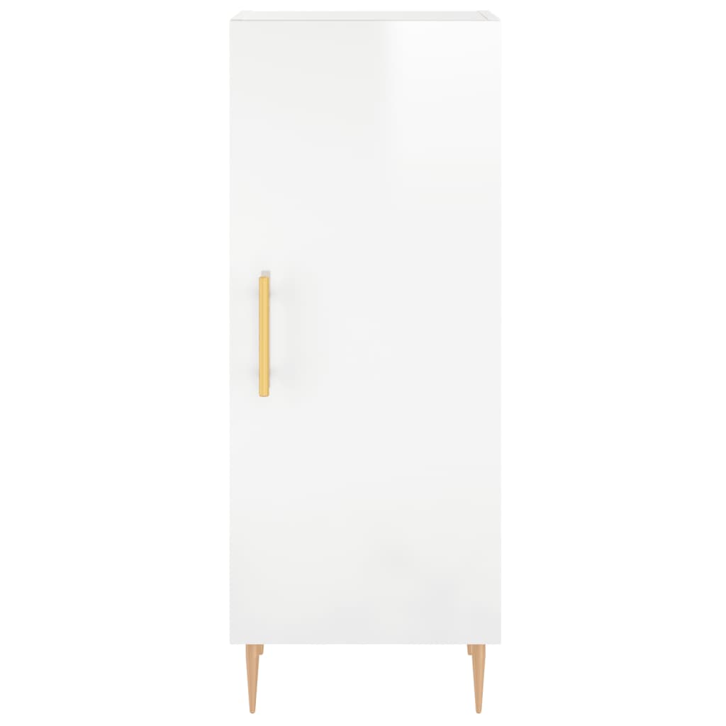 Credenza 34,5x34x180 cm in Legno Multistrato Bianco Lucido 3198779
