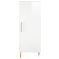 Credenza 34,5x34x180 cm in Legno Multistrato Bianco Lucido 3198779