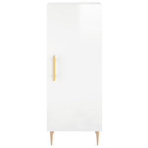 Credenza 34,5x34x180 cm in Legno Multistrato Bianco Lucido 3198779