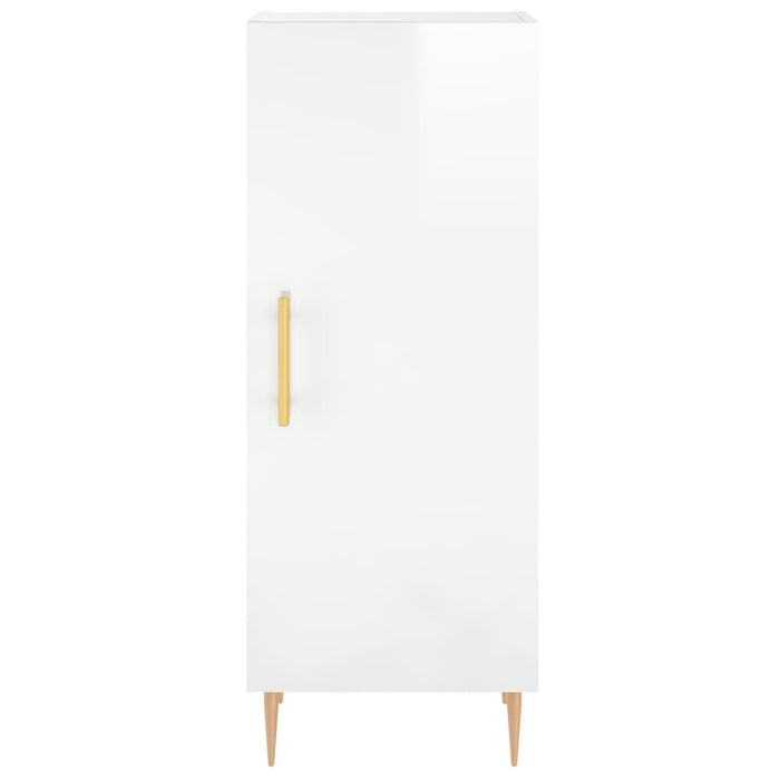 Credenza 34,5x34x180 cm in Legno Multistrato Bianco Lucido 3198779