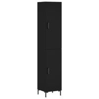 Credenza Nera 34,5x34x180 cm in Legno Multistrato 3198786