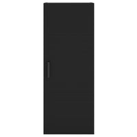 Credenza Nera 34,5x34x180 cm in Legno Multistrato 3198786