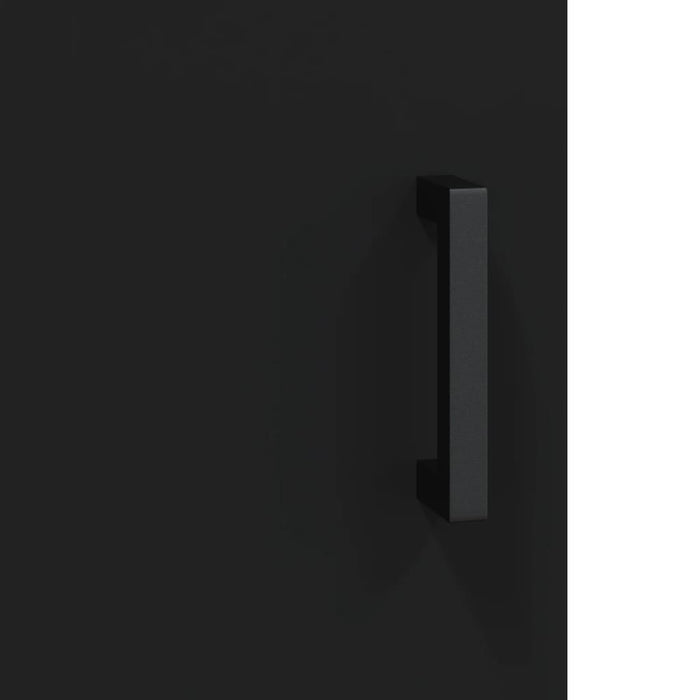 Credenza Nera 34,5x34x180 cm in Legno Multistrato 3198786