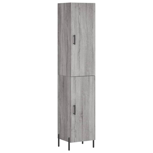 Credenza cassettiera mobile contenitore organizer cucina soggiorno salotto alto sonoma 345 x 34 x 180 cm legno ingegnerizzato grigio 02_0035251