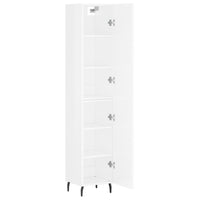 Credenza 34,5x34x180 cm in Legno Multistrato Bianco Lucido 3198803