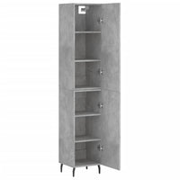 Credenza cassettiera mobile contenitore organizer cucina soggiorno salotto alto 345 x 34 x 180 cm legno ingegnerizzato grigio 02_0034360