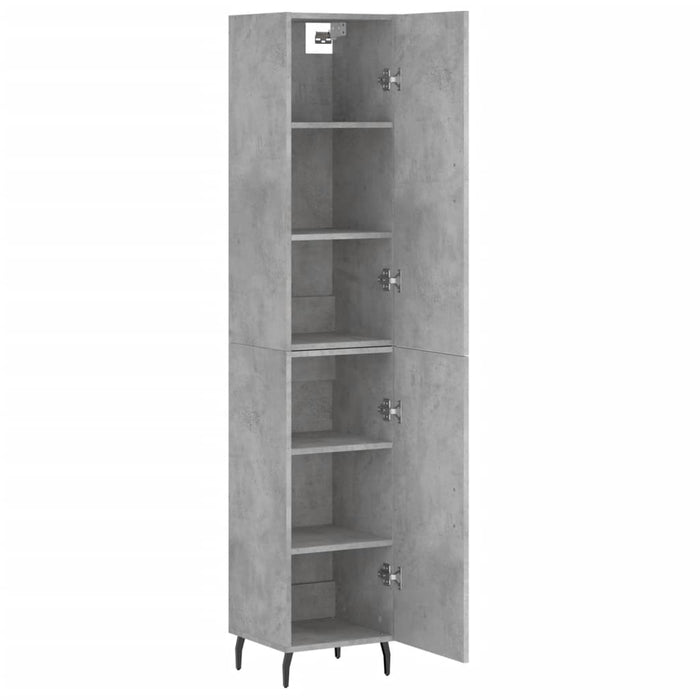 Credenza cassettiera mobile contenitore organizer cucina soggiorno salotto alto 345 x 34 x 180 cm legno ingegnerizzato grigio 02_0034360