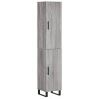 Credenza Grigio Sonoma 34,5x34x180 cm in Legno Multistrato 3198815