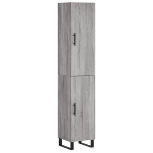 Credenza Grigio Sonoma 34,5x34x180 cm in Legno Multistrato 3198815