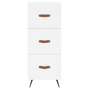 Credenza-Buffet-Armadio da cucina Bianca 34,5x34x180 cm in Legno Multistrato 138708