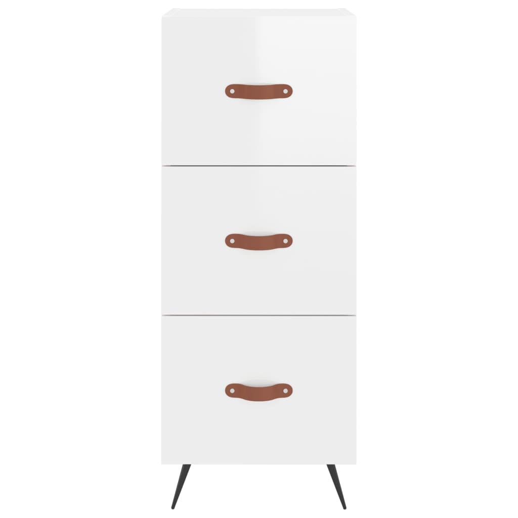 Credenza 34,5x34x180 cm in Legno Multistrato Bianco Lucido 3198827