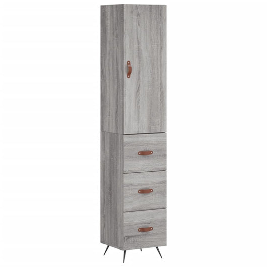 Credenza Grigio Sonoma 34,5x34x180 cm in Legno Multistrato 3198831