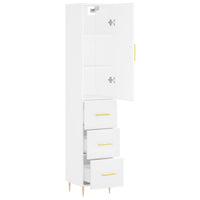 Credenza Bianca 34,5x34x180 cm in Legno Multistrato 3198841