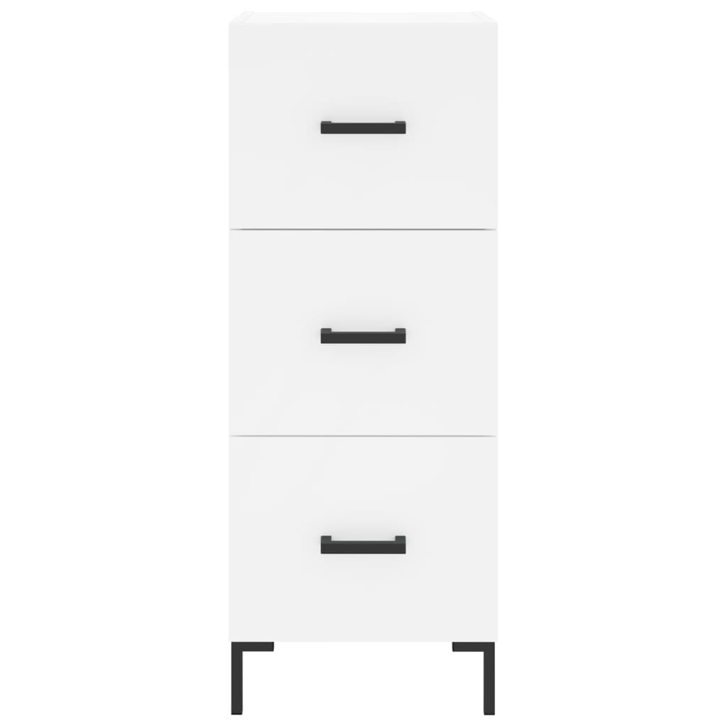 Credenza cassettiera mobile contenitore organizer cucina soggiorno salotto alto 345 x 34 x 180 cm legno ingegnerizzato bianco 02_0032330