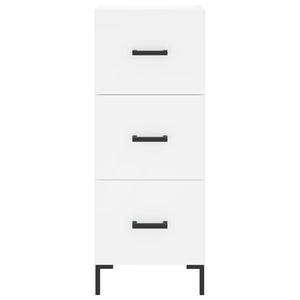 vidaXL Credenza Bianca 34,5x34x180 cm in Legno Multistrato