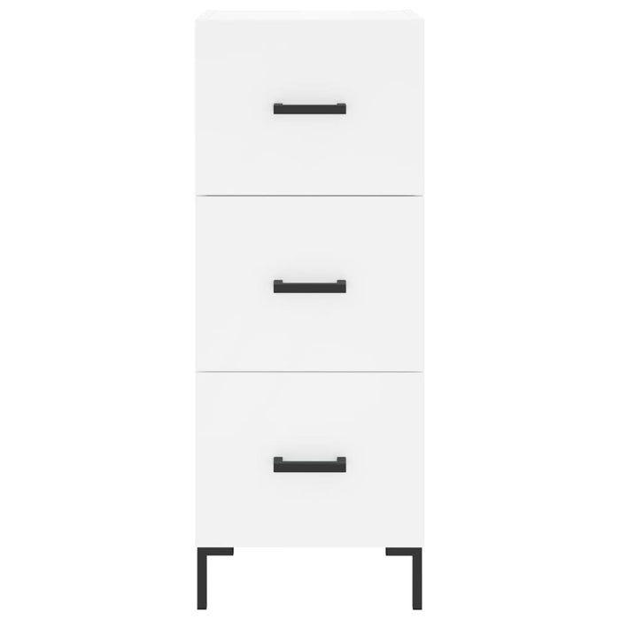 vidaXL Credenza Bianca 34,5x34x180 cm in Legno Multistrato