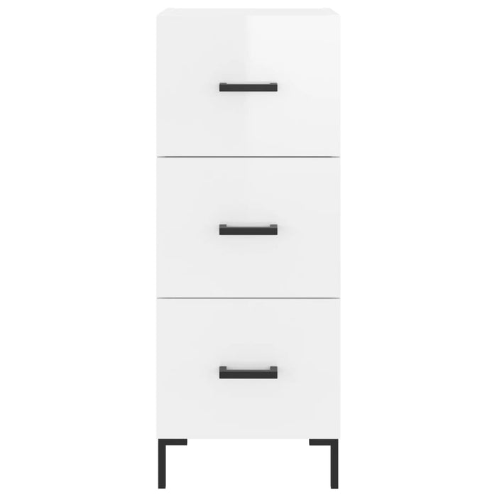 Credenza 34,5x34x180 cm in Legno Multistrato Bianco Lucido 3198851