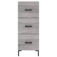 Credenza-Buffet-Armadio da cucina Grigio Sonoma 34,5x34x180 cm in Legno Multistrato 603700