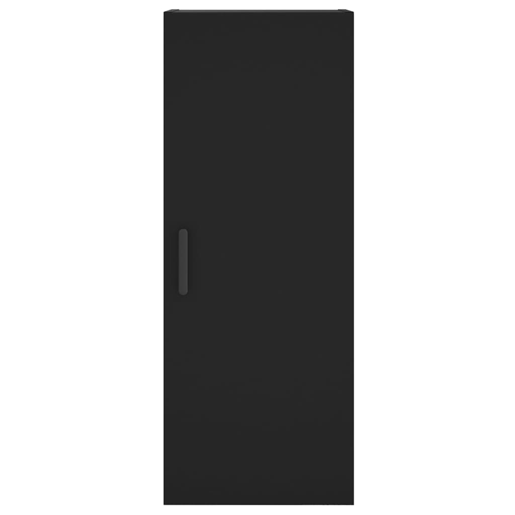 Credenza Nera 34,5x34x180 cm in Legno Multistrato 3198858