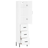 Credenza 34,5x34x180 cm in Legno Multistrato Bianco Lucido 3198859