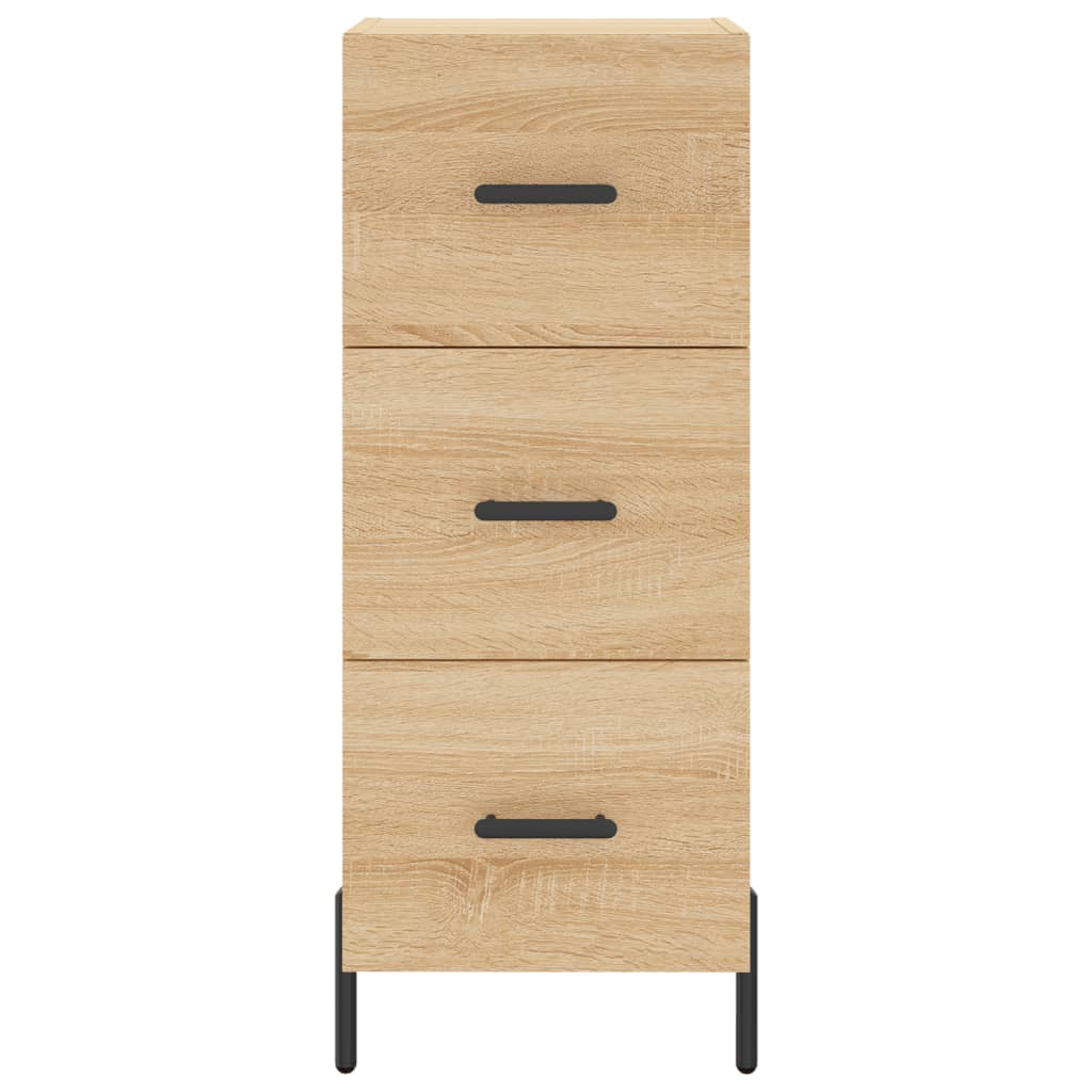 Credenza cassettiera mobile contenitore organizer cucina soggiorno salotto alto sonoma 345 x 34 x 180 cm legno ingegnerizzato marrone 02_0033961