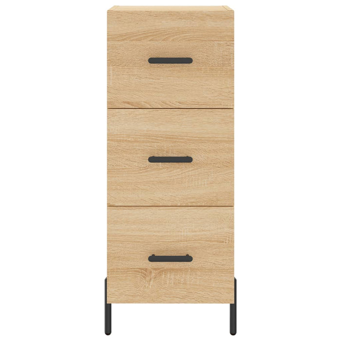 Credenza cassettiera mobile contenitore organizer cucina soggiorno salotto alto sonoma 345 x 34 x 180 cm legno ingegnerizzato marrone 02_0033961