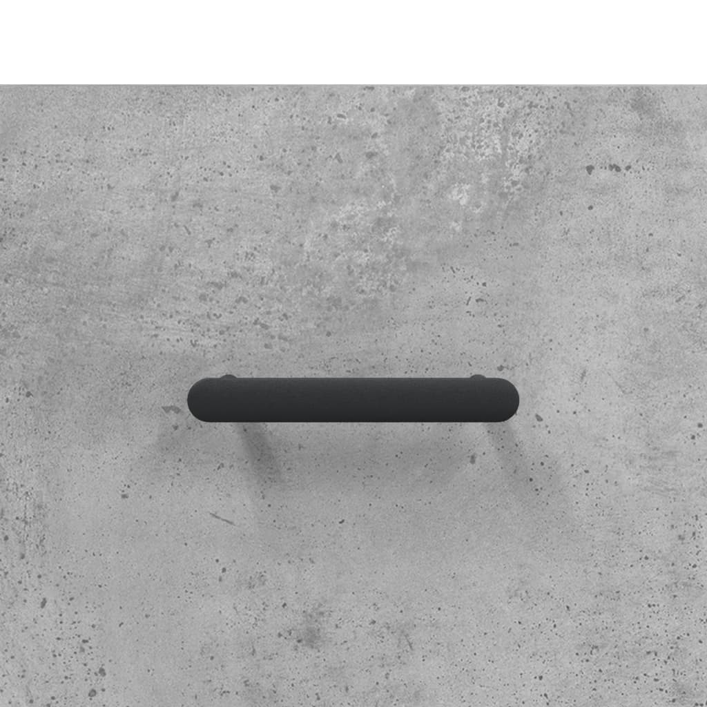 vidaXL Credenza Grigio Cemento 34,5x34x180 cm in Legno Multistrato